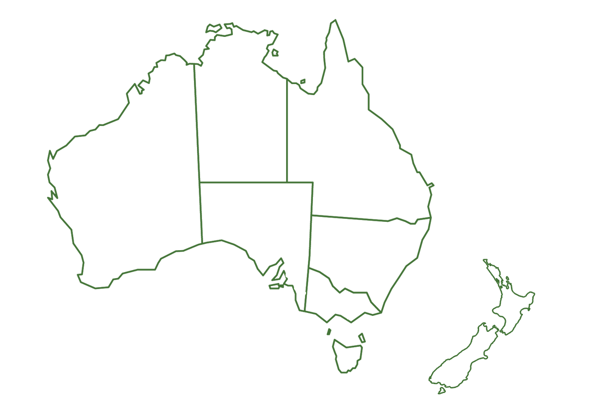 Map of ElectraGlobe project locations across Australia and New Zealand