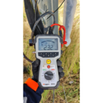 Verification of PV tracker earthing connection during commissioning using a Megger MOM2 micro-ohmmeter